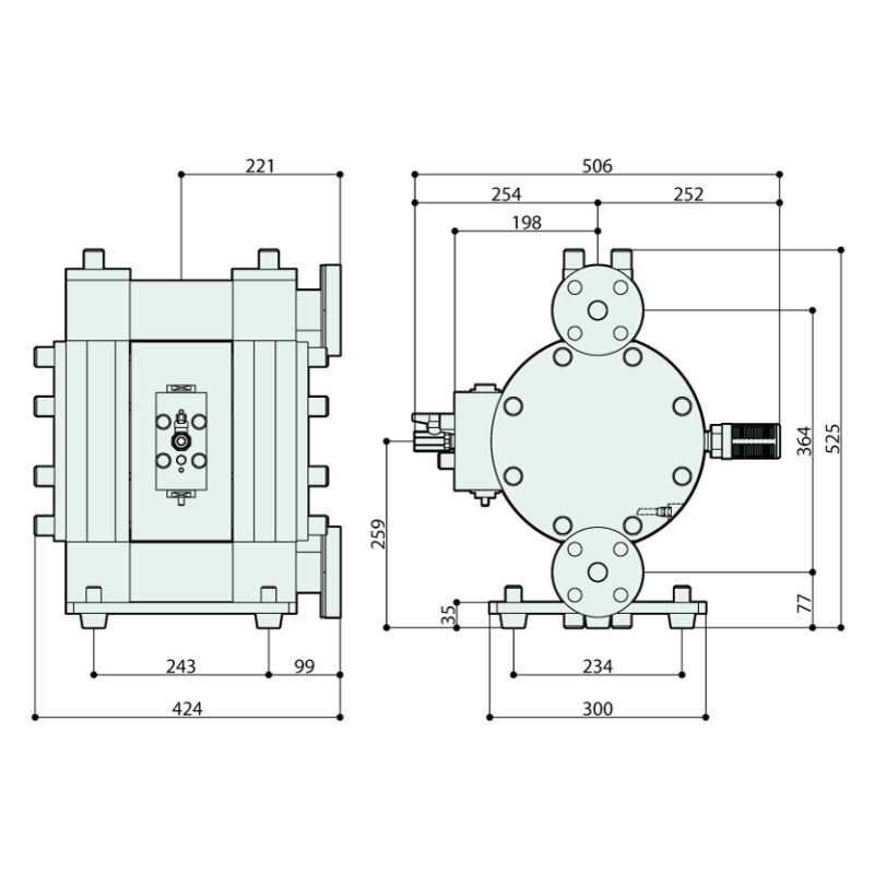 YTS - 400HT_Dimensioni