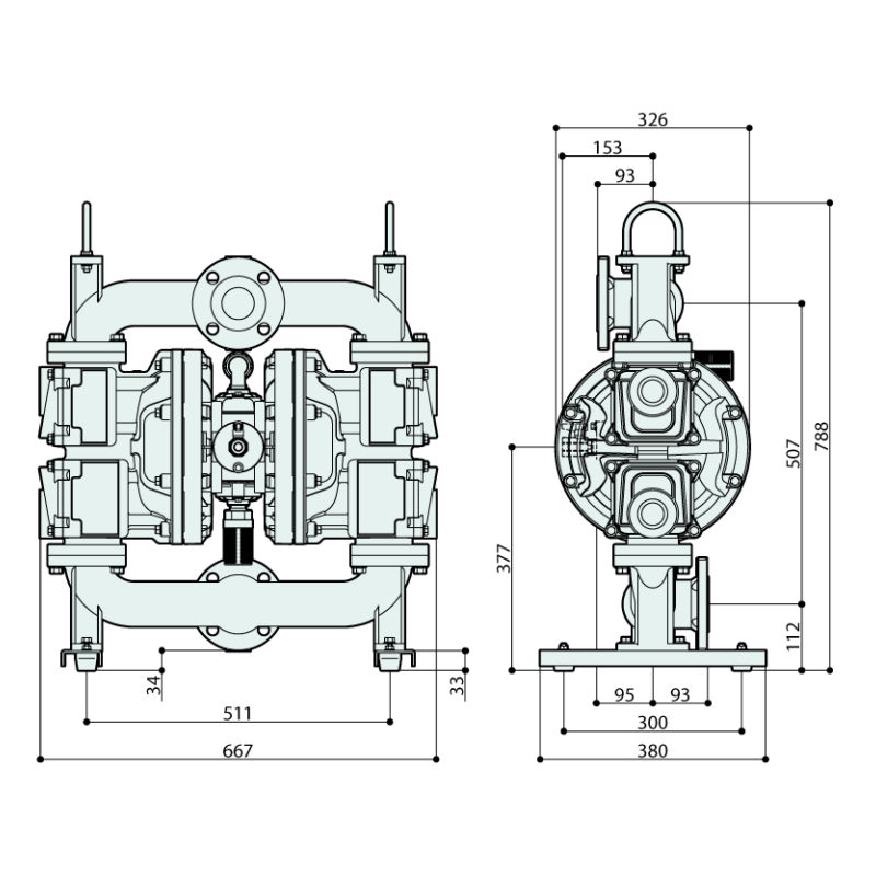YTS - 500AJW-M - 500AAW-M_Flap valve_Dimensioni